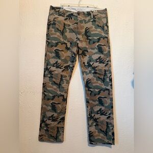 Levi's Green Camouflage Khakis